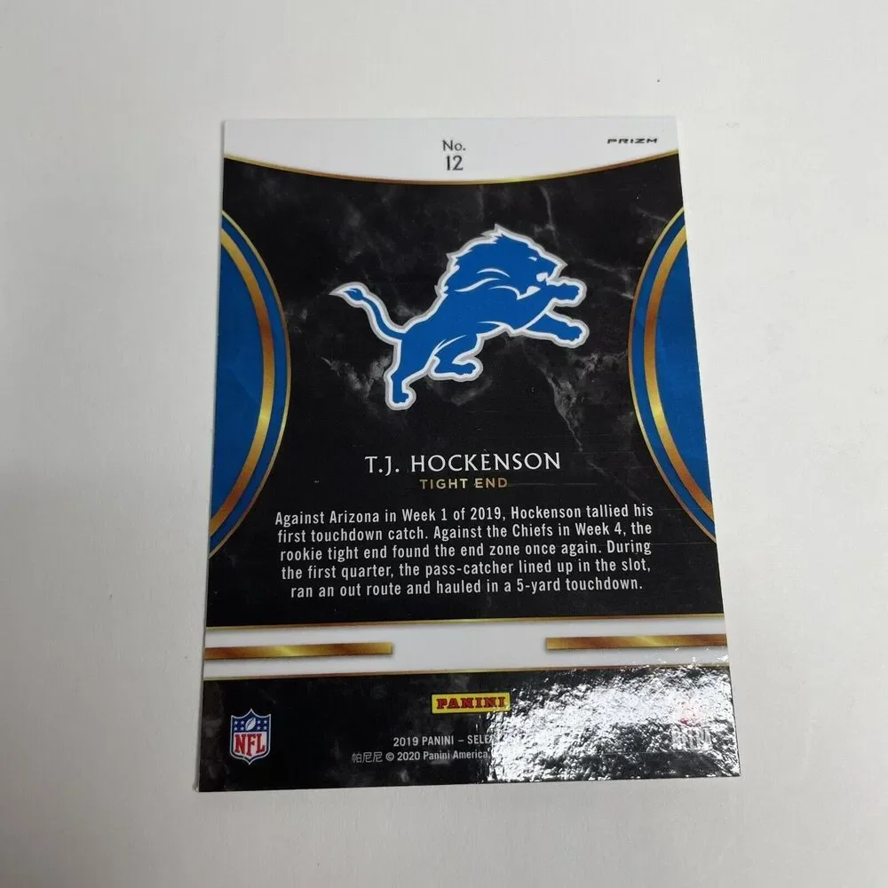 TJ HOCKENSON 2019 Panini Select Selections Silver Prizm #12 Rookie Card RC - Picture 6 of 8